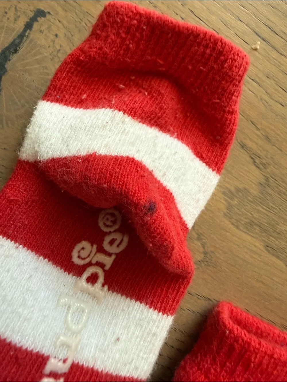 Mud Pie Reindeer Christmas Slipper Socks Red White
